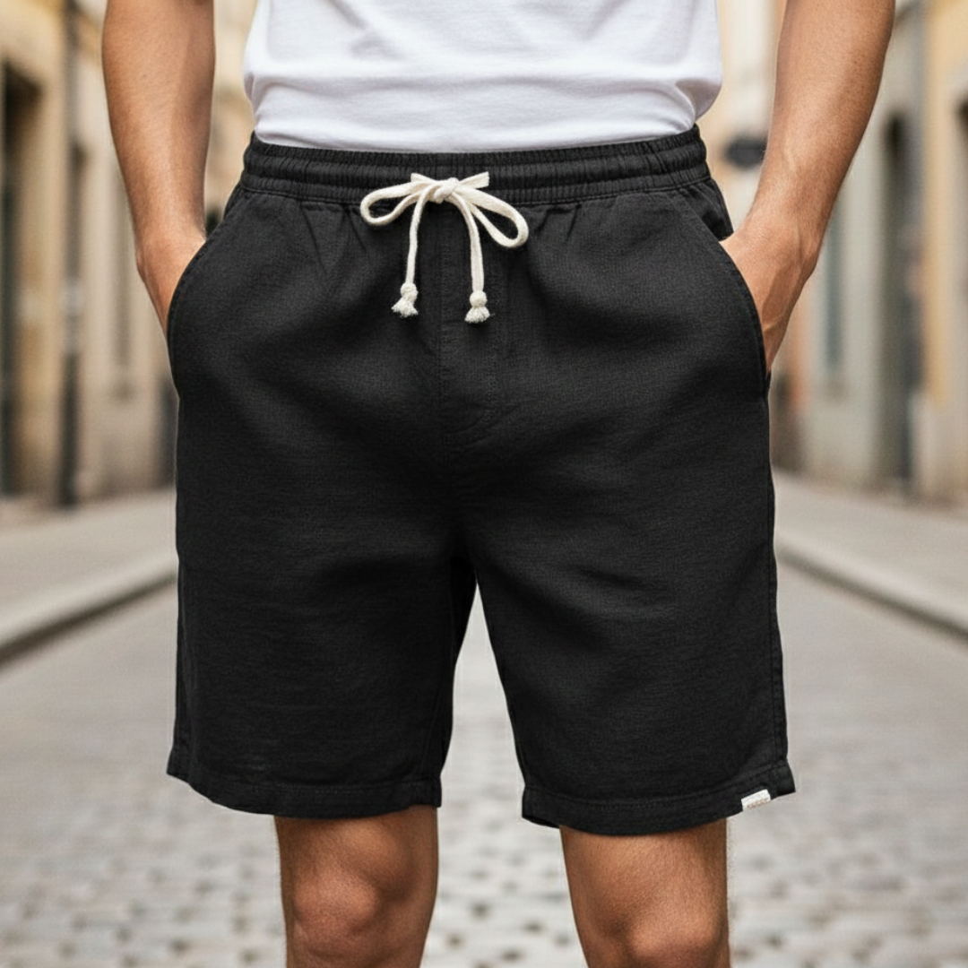 Comfort Fit | Men's Shorts with Adjustable Drawstring | Breathable Cotton for Summer Comfort