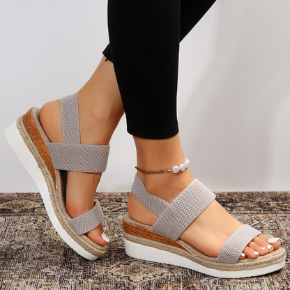 Comfort Step | Orthopedic Sandals for Women with High Platform Design | Stylish Supportive Footwear for All-Day Wear