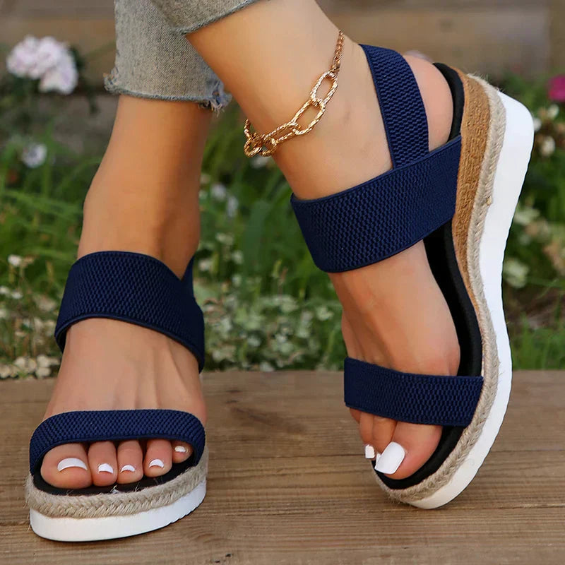 Comfort Step | Orthopedic Sandals for Women with High Platform Design | Stylish Supportive Footwear for All-Day Wear