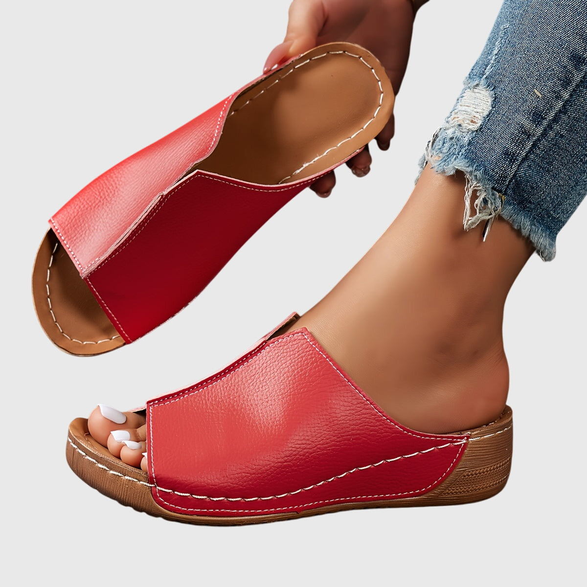 Comfort Step | Women's Sandals with Cushioned Sole | Stylish Open Toe Design for All-Day Comfort
