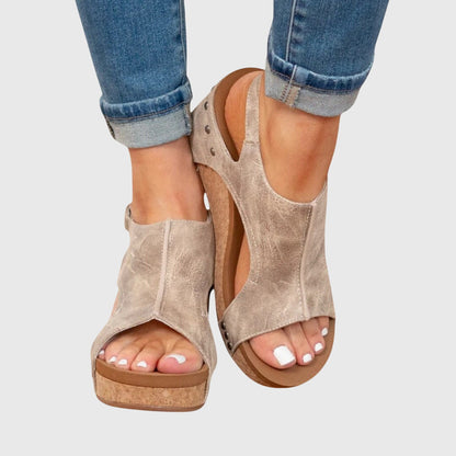 Comfort Steps | Women's Platform Sandals with Supportive Fit | Stylish Orthopedic Footwear for Everyday Comfort