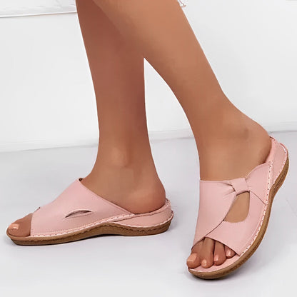 Comfort Steps | Women's Sandals with Adjustable Fit & Shock-Absorbing Gel | Stylish T-Strap Design for All-Day Comfort
