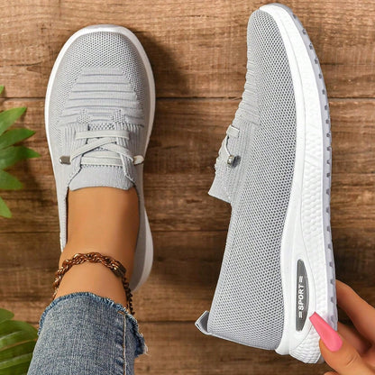 Comfort Walk | Women's Slip-On Sneakers with Breathable Mesh Design | Stylish Support for Sensitive Feet