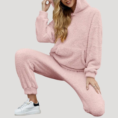 Cozy Collection | Women's Loungewear Set with Hooded Top & Pants | Stylish Comfort for Effortless Spring Days