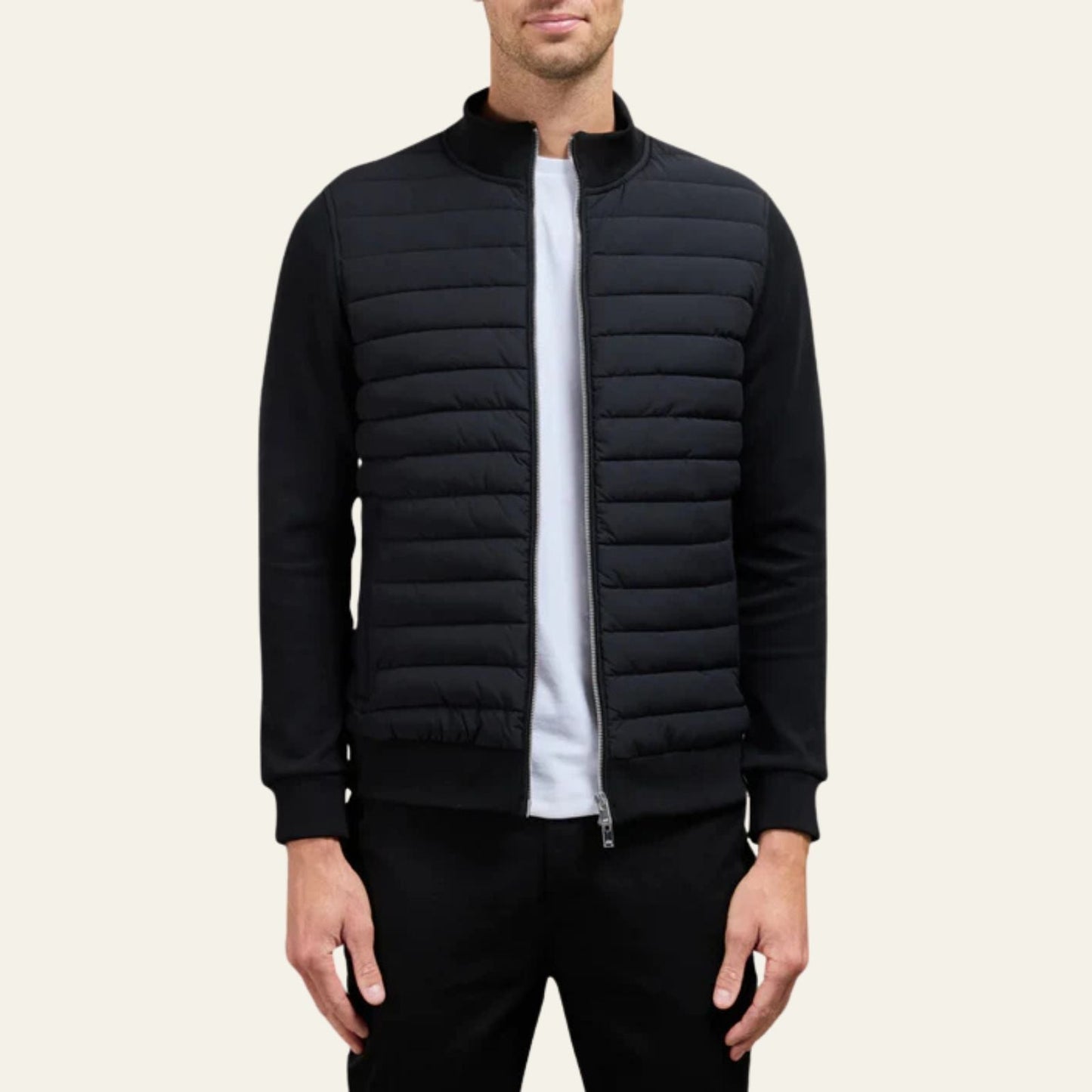 Dante Collection | Men's Puffer Jacket with Soft-Touch Sleeves | Stylish Comfort for Urban Adventures