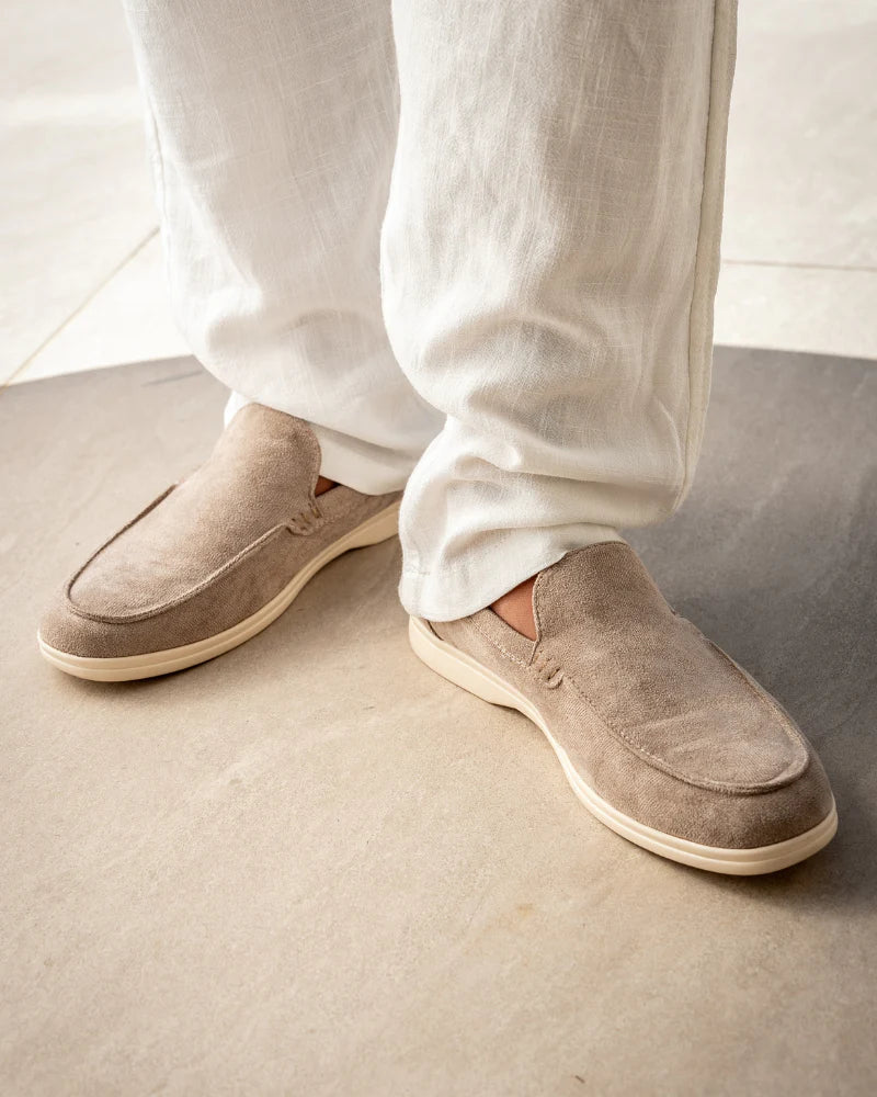 David Collection | Men's Black Loafers with Comfort Fit | Stylish Summer Footwear
