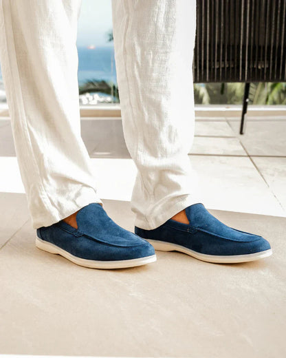David Collection | Men's Black Loafers with Comfort Fit | Stylish Summer Footwear
