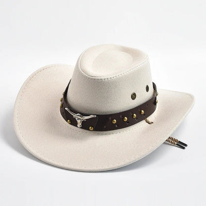 Derek Collection | Men's Straw Cowboy Hat with Wide Brim & Adjustable Fit | Classic Summer Style for Outdoor Adventures