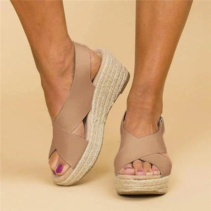 Eden Collection | Women's Platform Sandals with Adjustable Straps | Comfortable Elevation for All-Day Wear