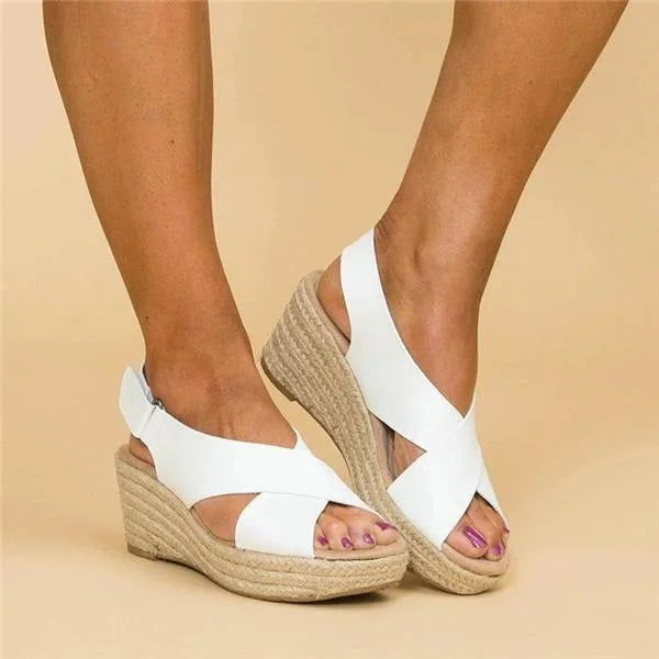 Eden Collection | Women's Platform Sandals with Adjustable Straps | Comfortable Elevation for All-Day Wear