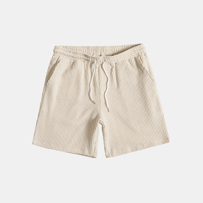 Edward | Men's Matching Shirt and Shorts Set with Textured Detailing | Relaxed Fit for Summer Comfort