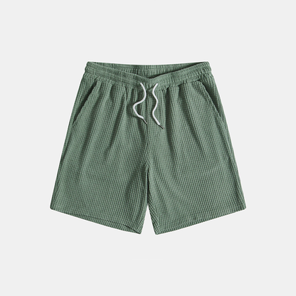 Edward | Men's Matching Shirt and Shorts Set with Textured Detailing | Relaxed Fit for Summer Comfort