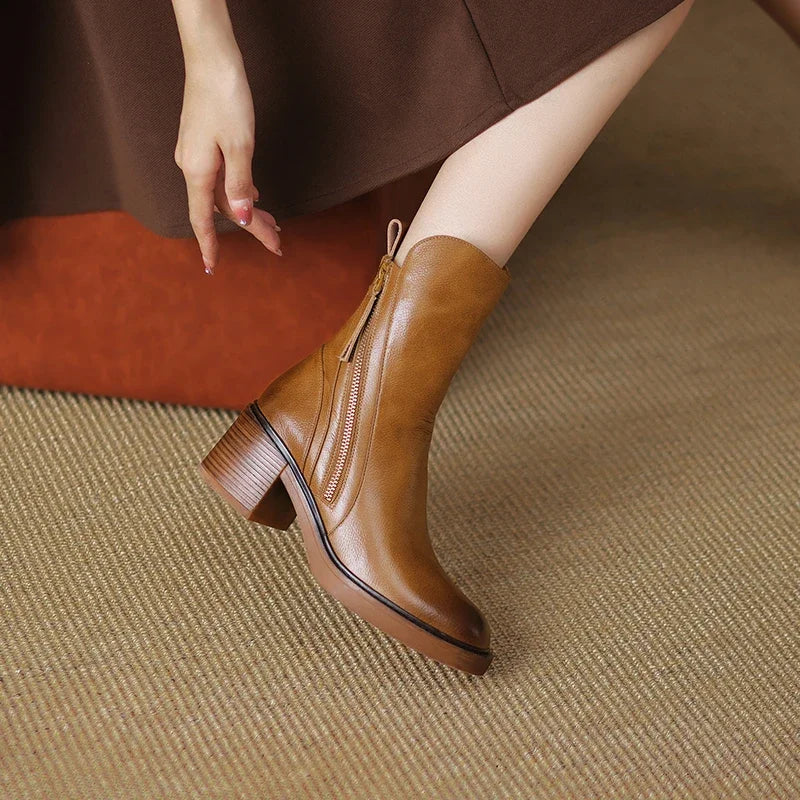 Elegant Black Ankle Boots for Women with Sculpted Design | All-Day Comfort Booties