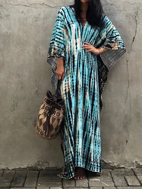 Elegant Caftan | Maxi Dress for Women with Breezy Flowing Silhouette | Perfect for Summer Outings
