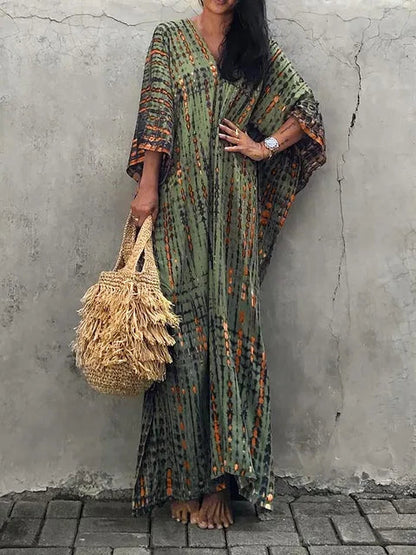 Elegant Caftan | Maxi Dress for Women with Breezy Flowing Silhouette | Perfect for Summer Outings