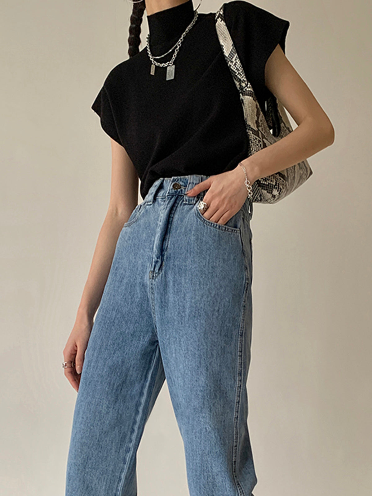 Elegant Casual Collection | Women's Top with Mock Neck Design | Versatile Style for Effortless Summer Outfits
