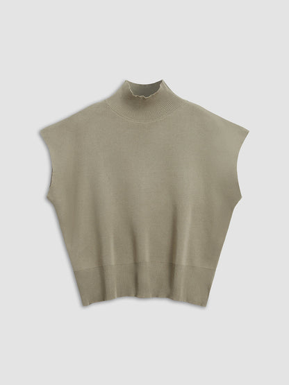 Elegant Casual Collection | Women's Top with Mock Neck Design | Versatile Style for Effortless Summer Outfits