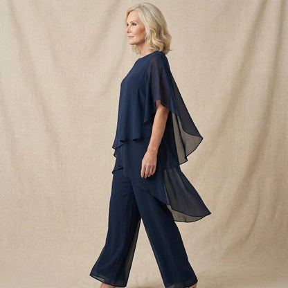 Elegant Co Ord Set | Women's Two Piece Set with Flattering Draped Top | Effortless Style for All-Day Comfort