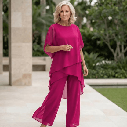 Elegant Co Ord Set | Women's Two Piece Set with Flattering Draped Top | Effortless Style for All-Day Comfort