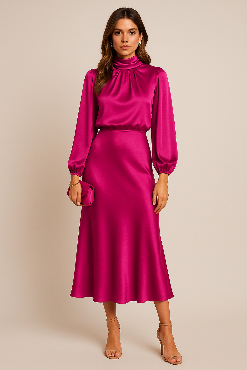 Elegant Collection | Women's Dress with High Waist Design | Timeless Formal Style for Effortless Sophistication