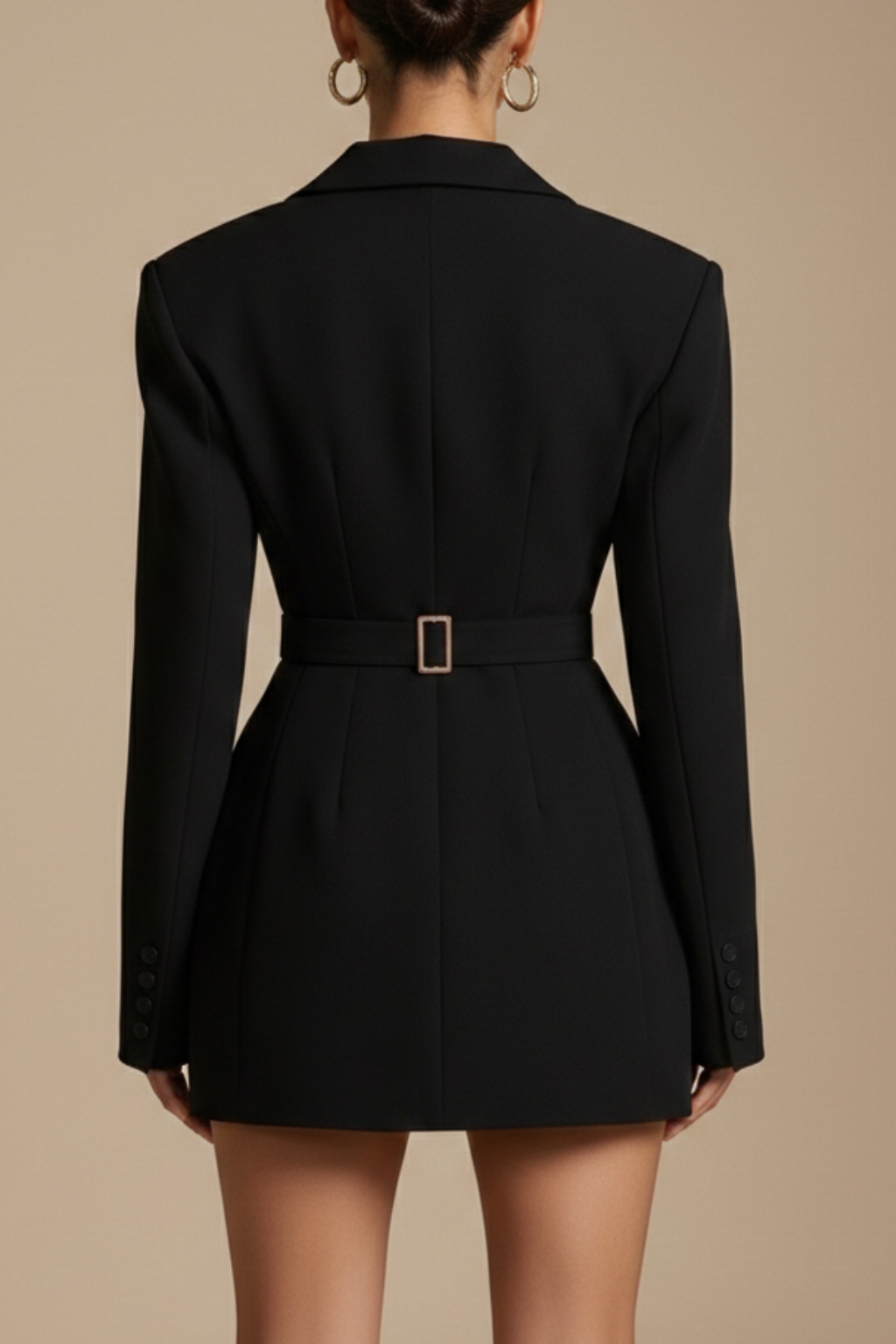 Elegant Collection | Women's Dress with Notched Lapel & Tailored Fit | Versatile Mini Dress for Casual and Formal Occasions