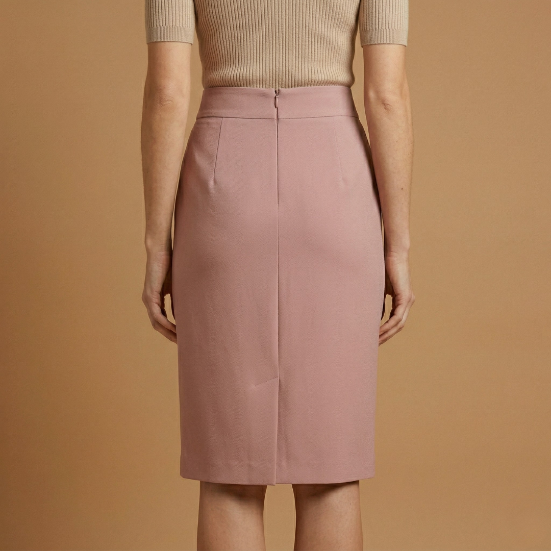 Elegant Collection | Women's Midi Skirt with High Waist Design | Structured Fit for Versatile Styling
