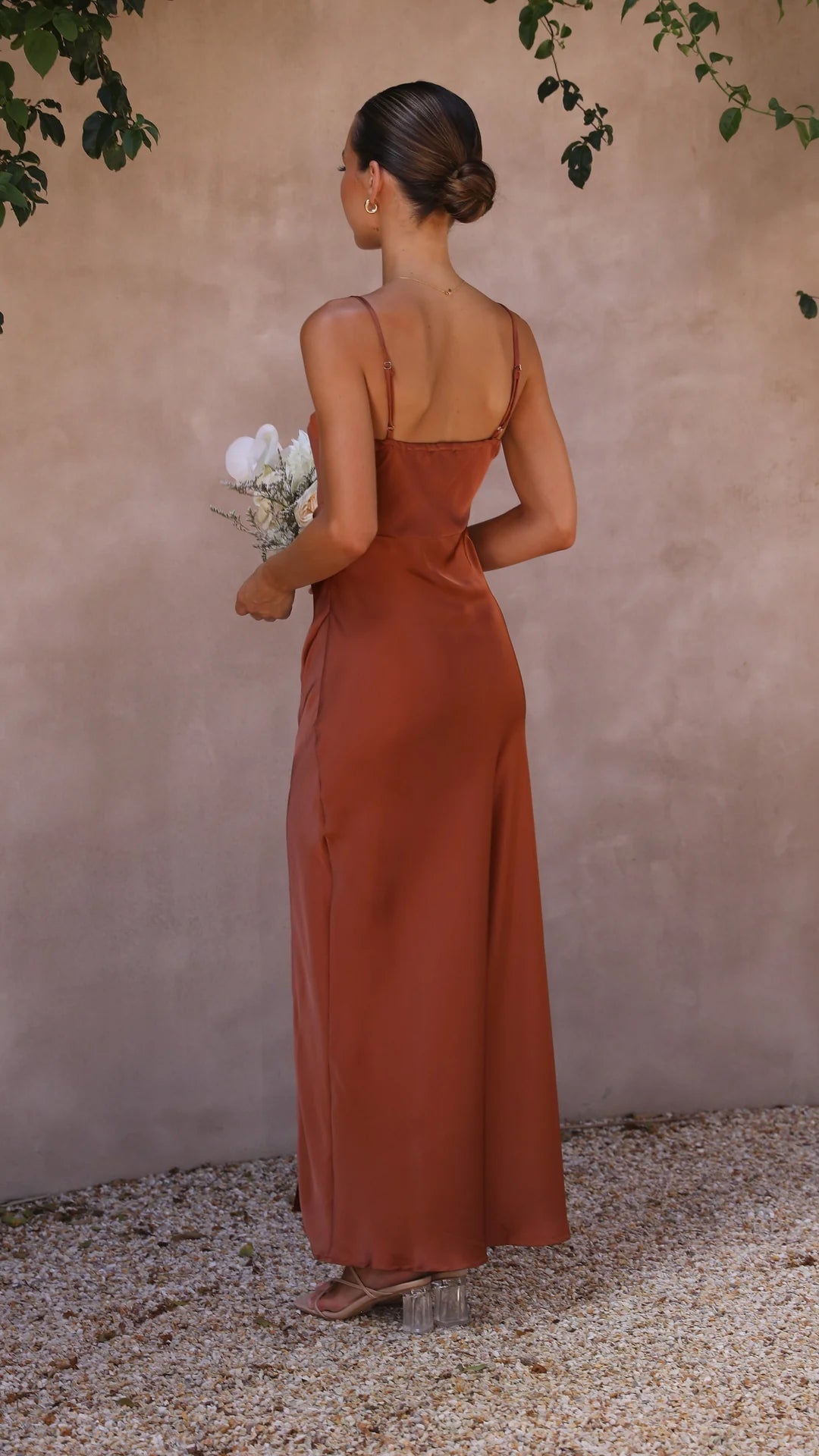 Elegant Collection | Women's Slip Dress with Side Split | Silk-Like Fabric for Effortless Style