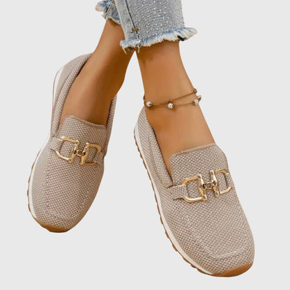 Elegant Comfort | Women's Black Loafers with Cushioned Support | Slip-On Design for All-Day Comfort