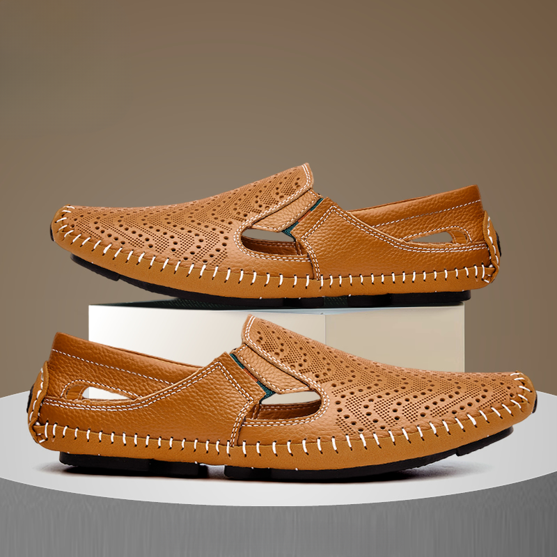 Elegant Sandals for Women | Genuine Leather with Cushioned Footbed | Stylish Comfort for Daily Wear