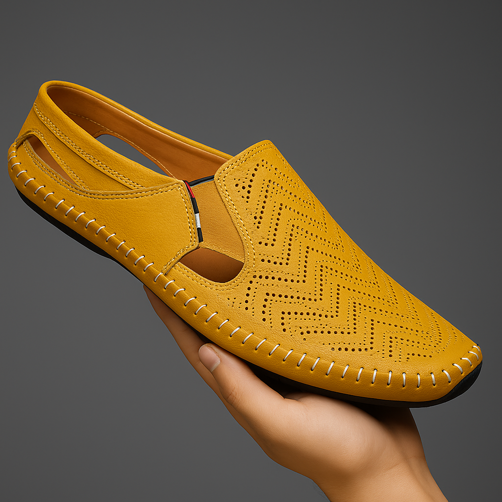 Elegant Sandals for Women | Genuine Leather with Cushioned Footbed | Stylish Comfort for Daily Wear