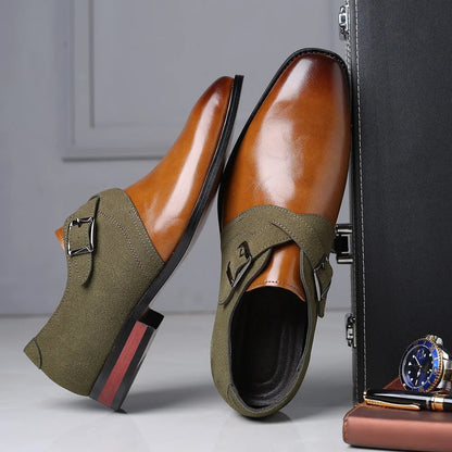 Elegant Suede Loafers for Women with Double Buckle Design | All-Day Comfort and Sophisticated Style