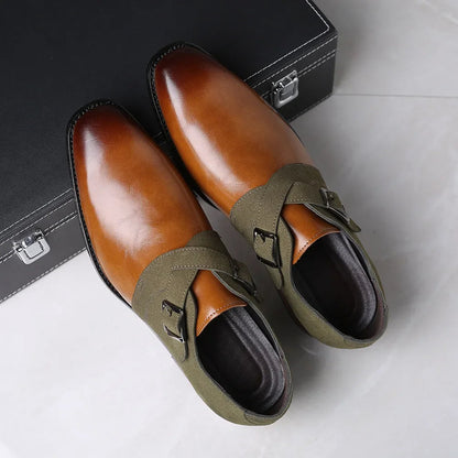 Elegant Suede Loafers for Women with Double Buckle Design | All-Day Comfort and Sophisticated Style