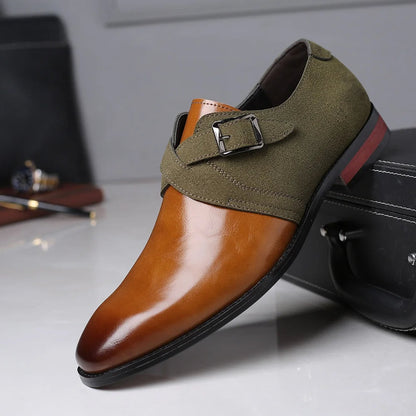 Elegant Suede Loafers for Women with Double Buckle Design | All-Day Comfort and Sophisticated Style