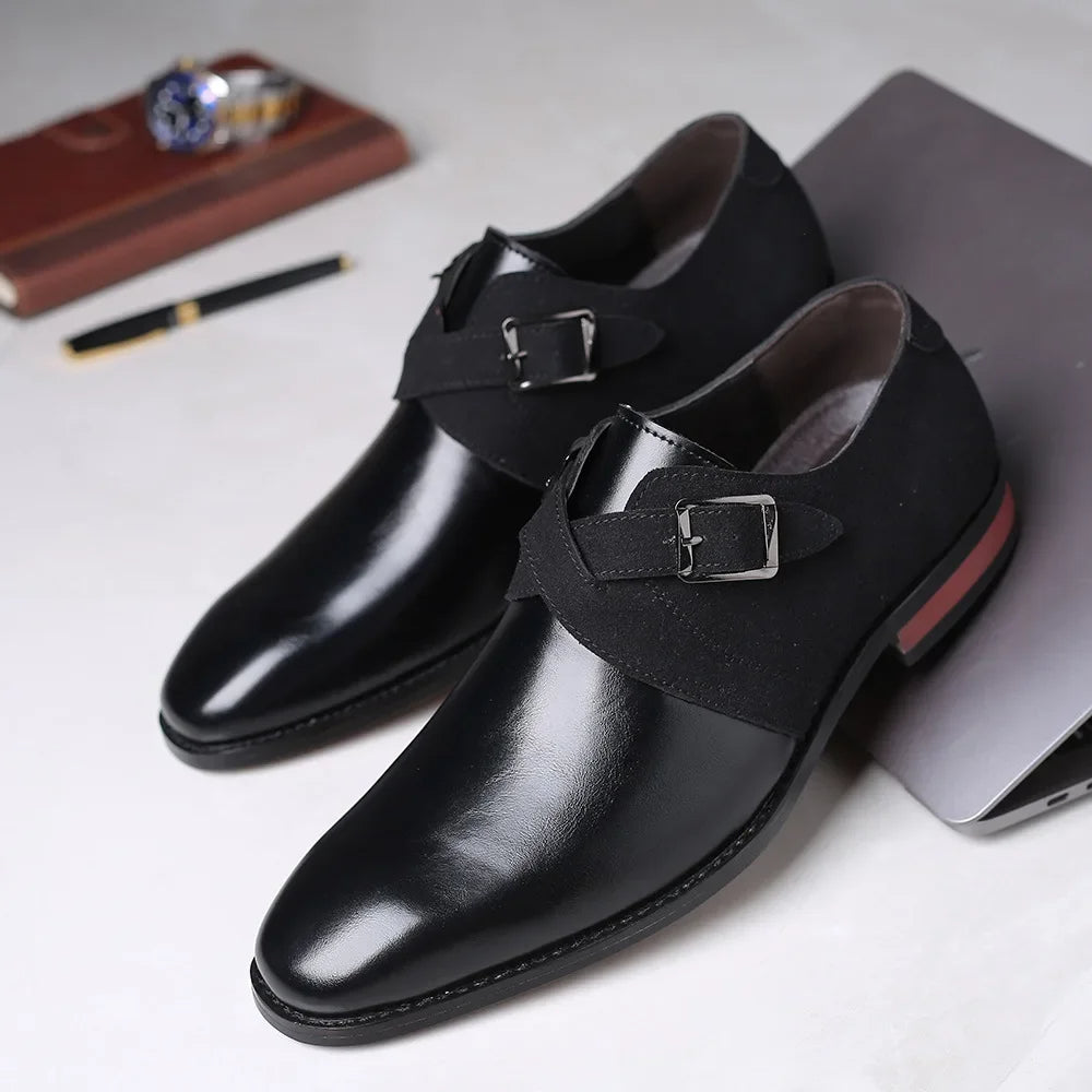 Elegant Suede Loafers for Women with Double Buckle Design | All-Day Comfort and Sophisticated Style
