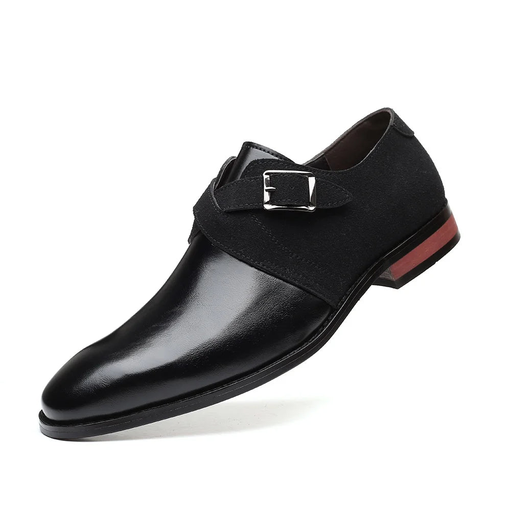 Elegant Suede Loafers for Women with Double Buckle Design | All-Day Comfort and Sophisticated Style