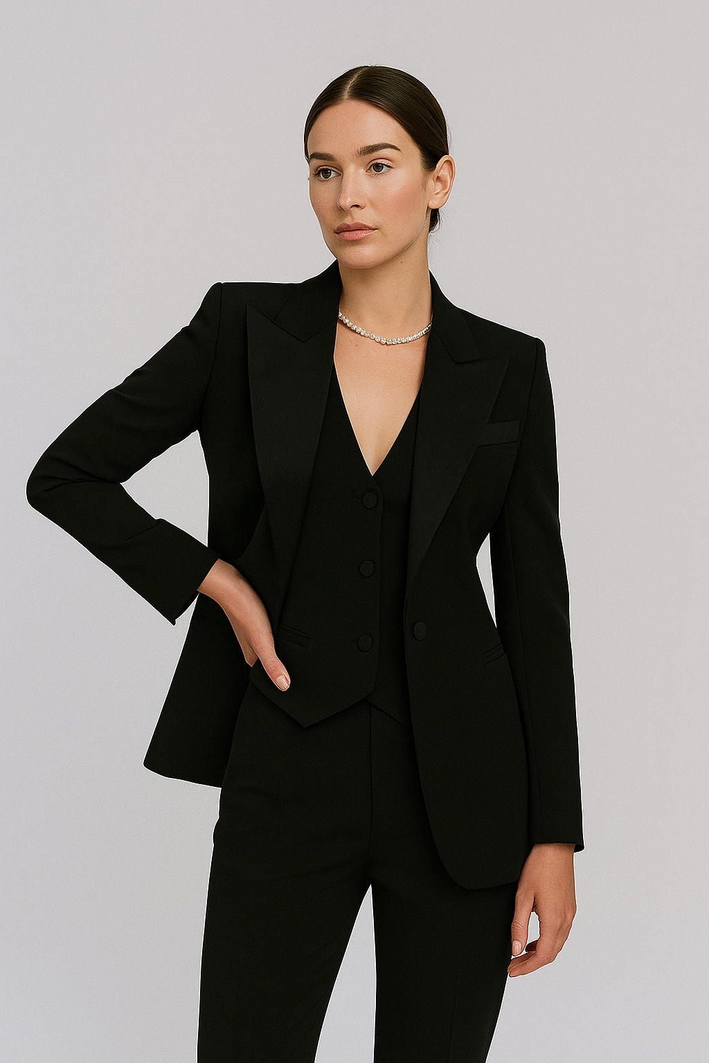 Elegant Tailored Women's Suit Set with Structured Design | Versatile Summer Outfit for Effortless Style