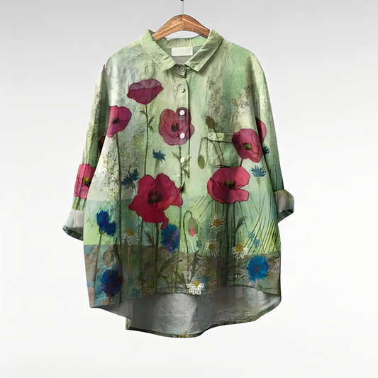 Elegant Women's Blouse with Vintage Design & Breathable Fabric | Perfect for Any Occasion