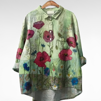 Elegant Women's Blouse with Vintage Design & Breathable Fabric | Perfect for Any Occasion