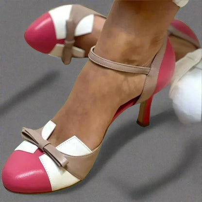 Elegant Women's Pumps with Bow Straps & Medium Heel | Timeless Style for Any Occasion