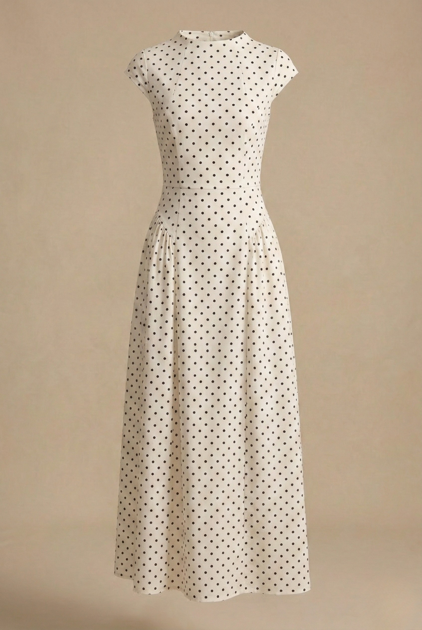Elegant | Women's Polka Dot Maxi Dress with A-Line Silhouette | Effortless Style for Any Occasion