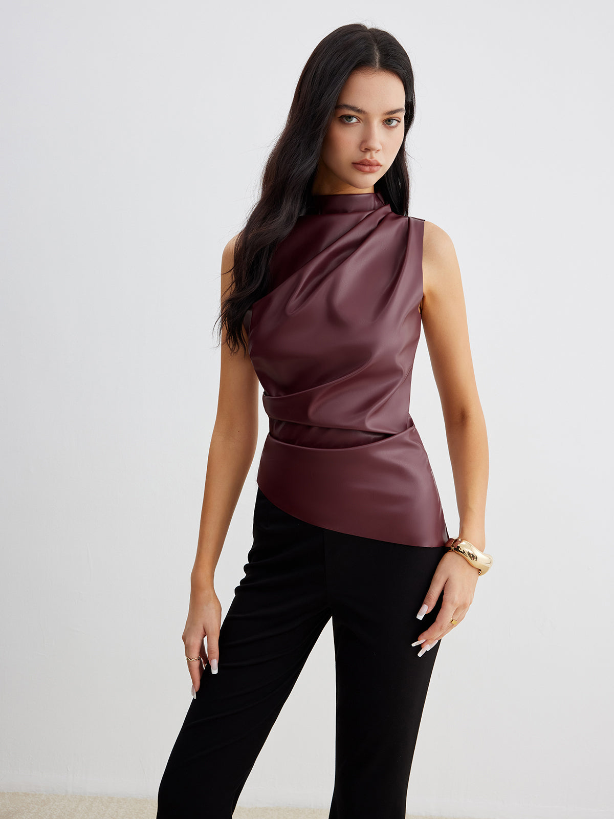 Ella Collection | Women's High Neck Tank Top with Sleek Design | Effortless Style for Summer Outings