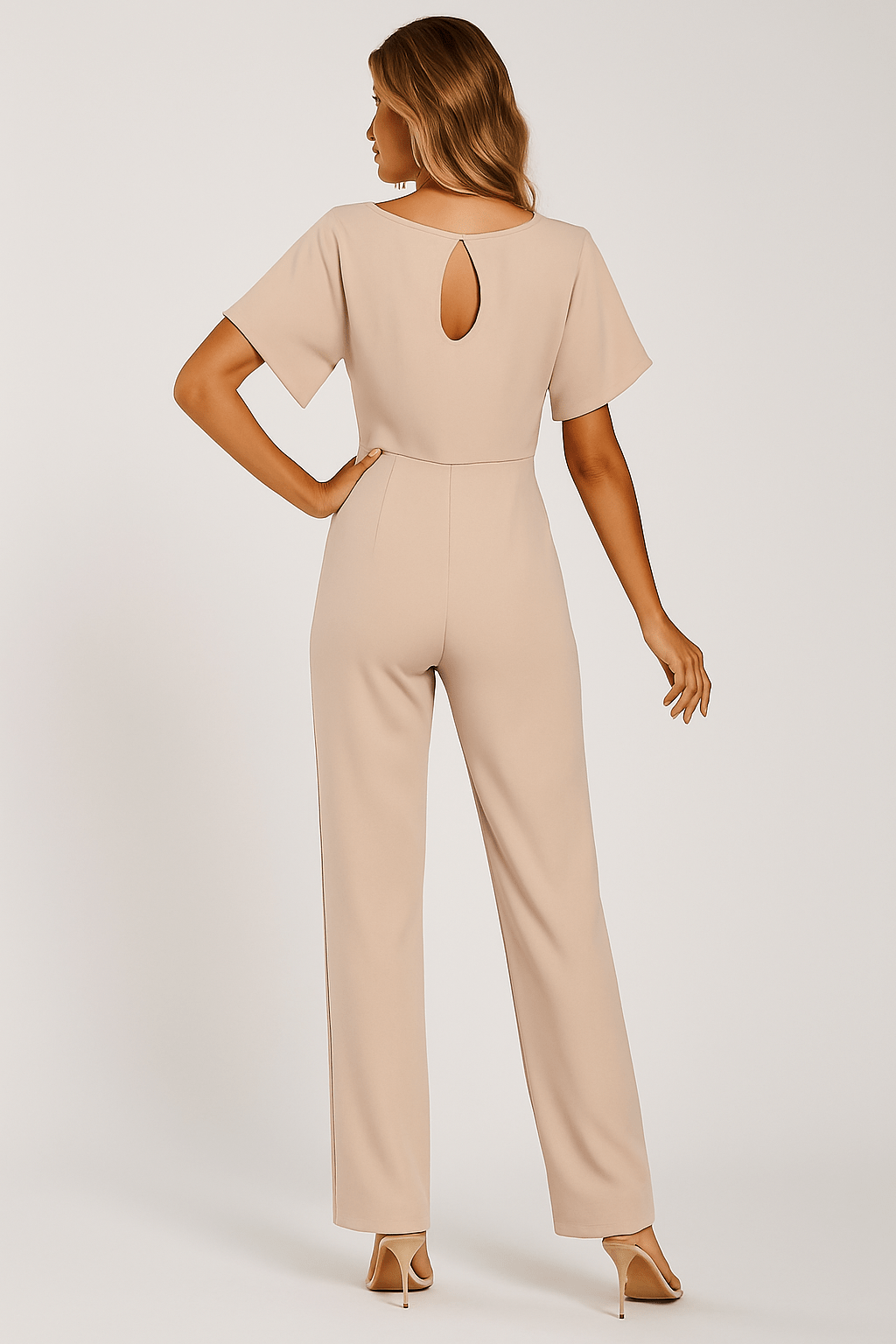 Elva | Elegant Jumpsuit for Women with Adjustable Tie Belt | Flattering Fit for All Occasions