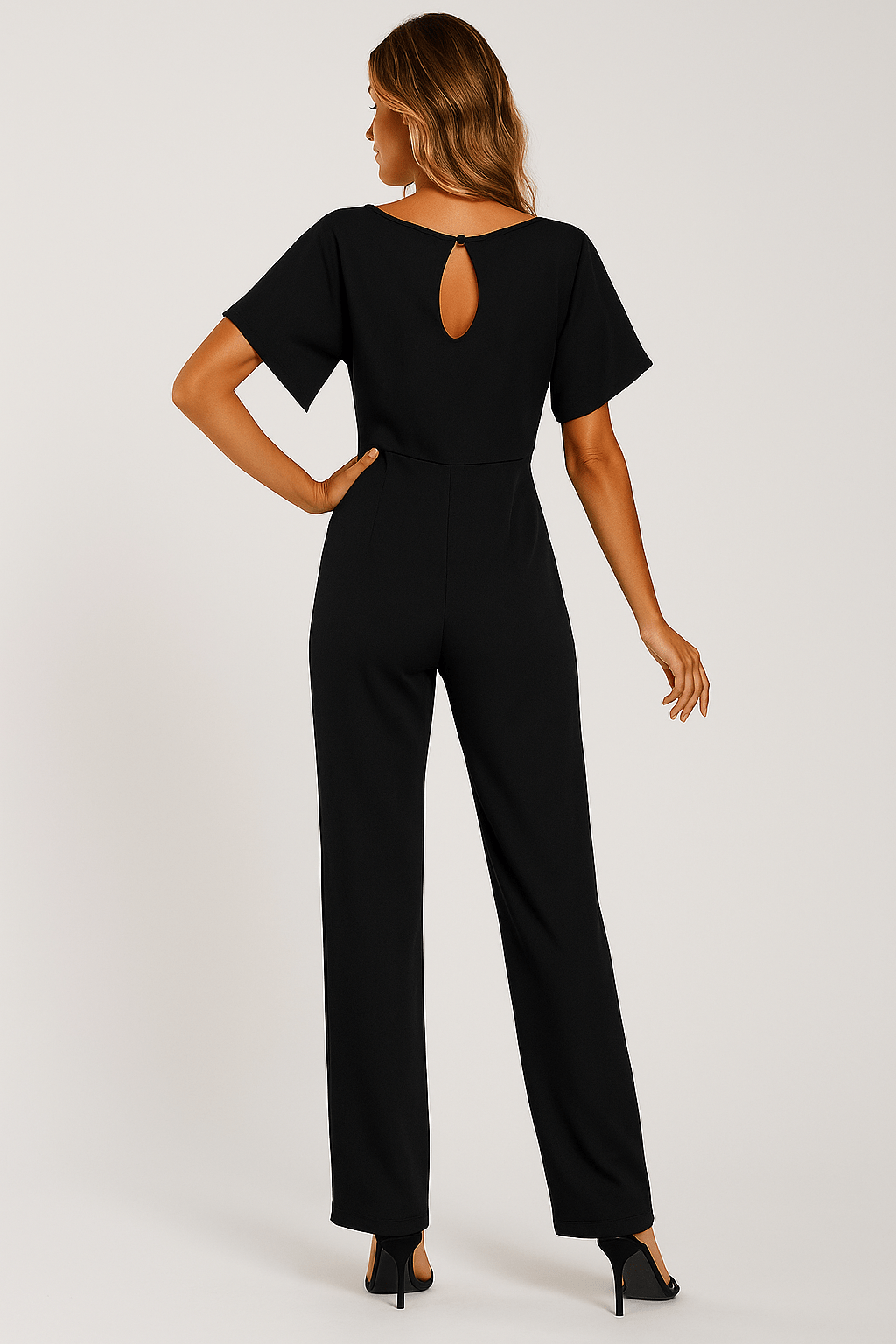 Elva | Elegant Jumpsuit for Women with Adjustable Tie Belt | Flattering Fit for All Occasions
