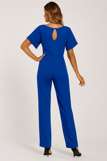 Elva | Elegant Jumpsuit for Women with Adjustable Tie Belt | Flattering Fit for All Occasions