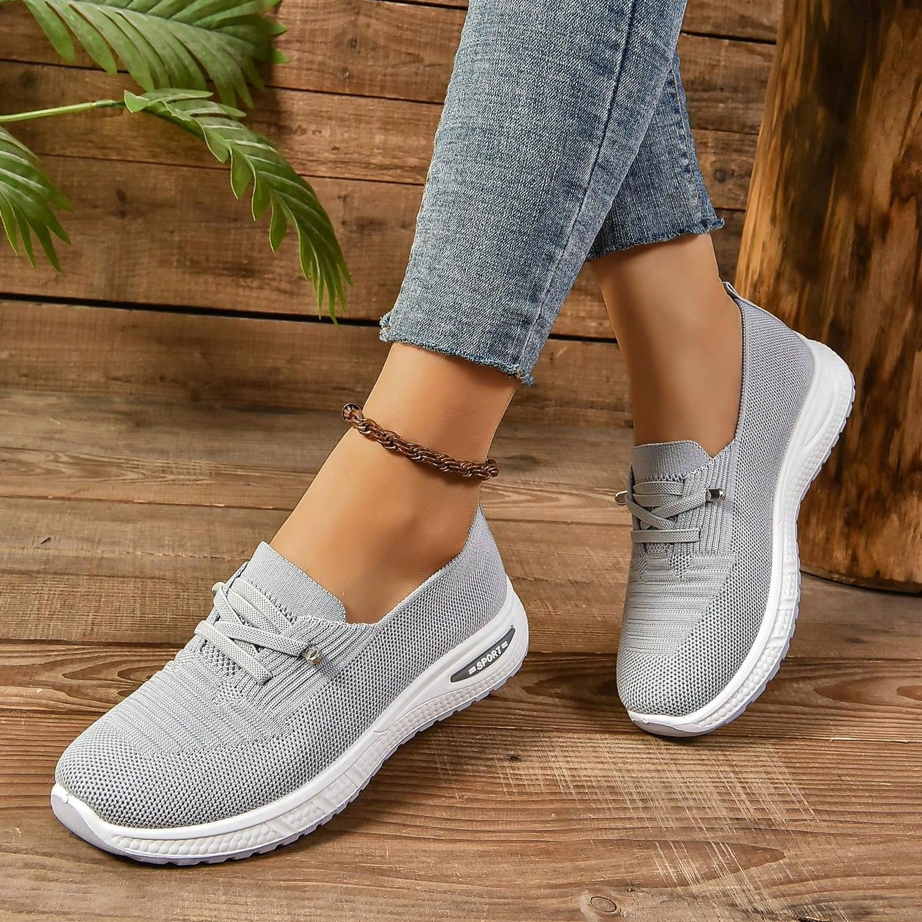 Eva Orthopedic Comfort Sneakers | Women's Slip-On Sneakers with Cushioned Sole | Breathable Design for All-Day Relief