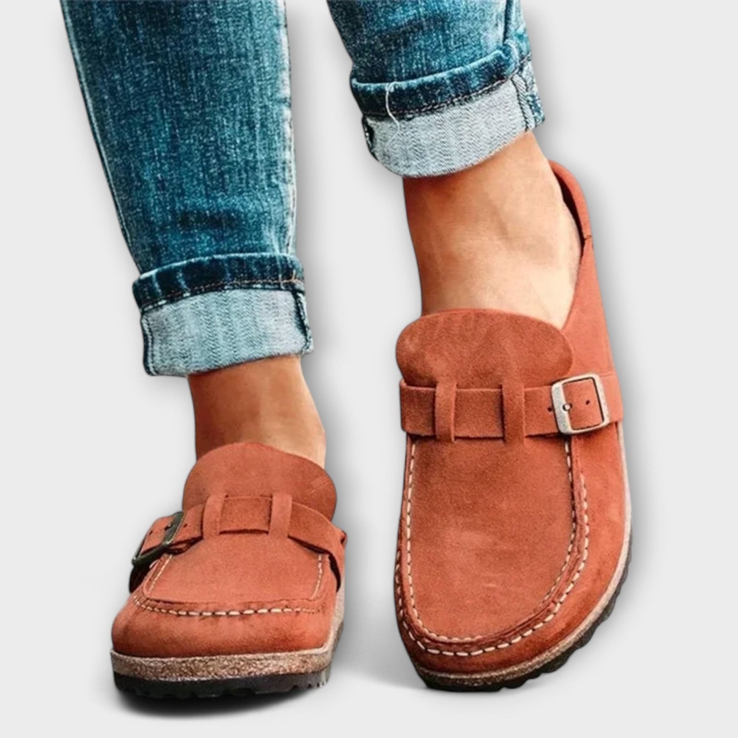 Evelyn | Women's Leather Moccasins with Orthopedic Insole | Comfortable Slip-On Design for Everyday Style