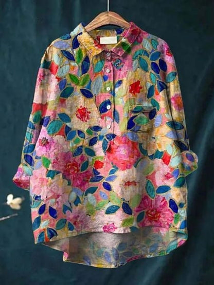 Monette Floral Blouse — Lightweight Feminine Everyday Top 3