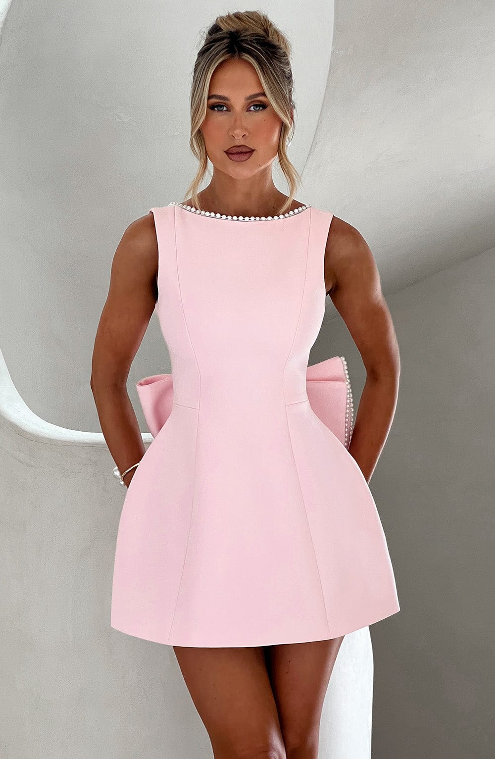 Grace | Women's Cocktail Dress with Structured Design | Elegant Mini Dress for Wedding Guests