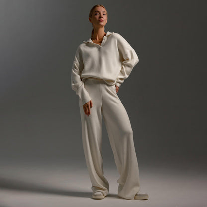 Hannah Collection | Women's Loungewear Set with Polished Collar | Effortless Style for Everyday Comfort