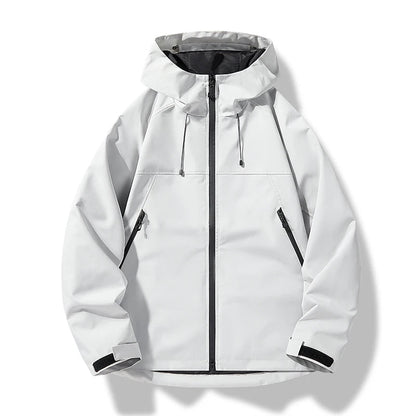 Heinrich | Men's Waterproof Jacket with Hood & Windproof Design | Lightweight Comfort for Outdoor Adventures